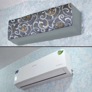 Printed Quilted AC Cover – Grey