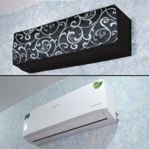 Printed Quilted AC Cover – Black