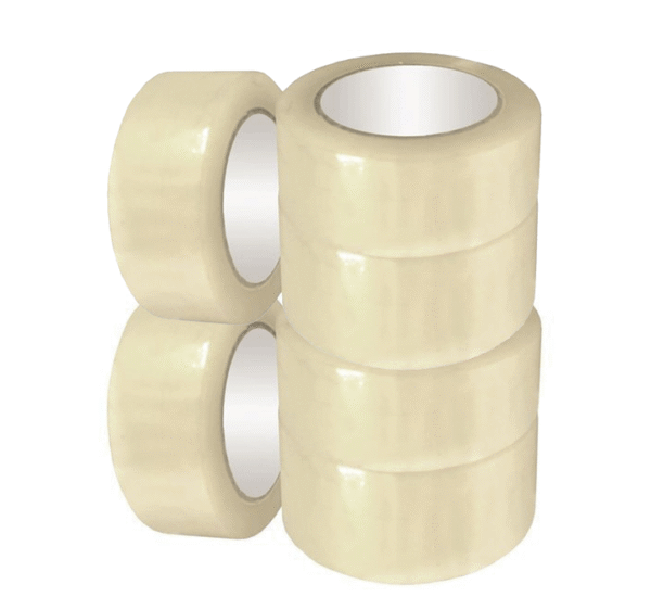 Pack of 6 Packaging Tapes - Self Adhesive – Clear – Transperant