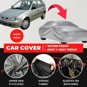 Suzuki Cultus 2007-2017 Car Top Cover – Waterproof & Dustproof Silver Spray Coated
